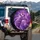 Electric Purple Giraffe Head Plasma - Futuristic Vehicle Decor Wildlife Lover Gift Spare Tire Cover - 3