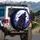 Howling Wolf Full Moon Mountain Forest - Wildlife Lover Gift for Wolf Enthusiast Spare Tire Cover - 3