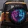 Lion Cub Wolf Glowing Eyes Fuchsia Purple Cyan Blue Cosmic Neon Drips - Wildlife Lover Gift Spare Tire Cover - 5