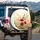 Butterfly Red Poppies Pink Flowers Tall Grasses - Nature Lover Gift Spare Tire Cover - 3