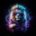 Futuristic VR Goggles Lion Glowing Musical Notes - Sci-Fi Music Lover Gift Spare Tire Cover - 6