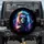 Futuristic VR Goggles Lion Glowing Musical Notes - Sci-Fi Music Lover Gift Spare Tire Cover - 1