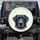 Luminous Black Labrador Retriever Dreamy Sky Hearts - Dog Mom Gift Spare Tire Cover - 1
