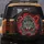 Fierce Snarling Leopard Pouncing Fiery Red - Wild Animal Car Accessory Gift Spare Tire Cover - 5
