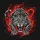 Fierce Snarling Leopard Pouncing Fiery Red - Wild Animal Car Accessory Gift Spare Tire Cover - 6
