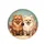Brown White Pomeranian Dogs Teal Background - Dog Lover Gift Spare Tire Cover - 4