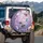Cherry Blossom Flowers Leaves Butterfly - Nature Lover Home Decor Gift Spare Tire Cover - 3