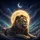 Golden-Maned Lion Celestial Night - Wildlife Lover Vehicle Accessory Spare Tire Cover - 6