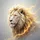 Majestic White Lion Golden Fire Mane Glowing Eyes - Fantasy Wildlife Home Decor Accent Spare Tire Cover - 6
