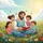 Benevolent Reader Children Wildflowers - Educational Home Decor Gift for Parents Spare Tire Cover - 6