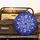 Vibrant Royal Blue Violet Magenta Glitter Bokeh Scattered Jewels - Everyday Style Gift Spare Tire Cover - 2