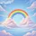 Large Arching Rainbow Luminous Fluffy Clouds Clear Sky - Travel Essentials Gift Spare Tire Cover - 6