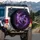 Luminous Purple Butterflies Cosmic Nebula - Ethereal Car Decor Gift for Butterfly Lover Spare Tire Cover - 3