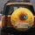 Sunflower Blue Butterfly 'She's Sunshine' Quote - Empowering Gift for Her Spare Tire Cover - 5
