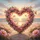 Pink Peach Rose Heart Wreath Beach Butterflies - Coastal Nature Lover Gift Spare Tire Cover - 6