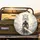 White Lion Hooded Figure Silver Armor Golden Broadsword - Fantasy Lover Gift Spare Tire Cover - 2