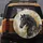 Black Horse White Blaze Beige Cream Gold Leaf - Horse Lover Vehicle Decor Gift Spare Tire Cover - 5