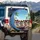 Four Dogs Sunglasses Tropical Landscape - Joyous Journey Travel Essentials for Dog Lovers Spare Tire Cover - 3