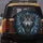 Wolf Head Golden Eyes Tribal Feathers Azure Gems - Wildlife Lover Home Decor Gift Spare Tire Cover - 5
