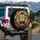 Roaring Lion Head Gold Black Swirls - Wildlife Lover Gift Spare Tire Cover - 3