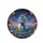 Iridescent Blue Dragon Fantastical Garden Celestial Sky - Fantasy Lover Gift Spare Tire Cover - 4