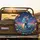 Iridescent Blue Dragon Fantastical Garden Celestial Sky - Fantasy Lover Gift Spare Tire Cover - 2