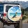 Vibrant Macaw Tropical Sandy Beach Ocean Waves - Tropical Home Decor Gift Spare Tire Cover - 3