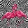 Elegant Vibrant Pink Flamingos Black White Zebra Stripes - Wildlife Lover Gift Spare Tire Cover - 6