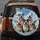 Five Distinct Pitbull Dogs Smiling Cloud Sky - Dog Lover Gift Spare Tire Cover - 5