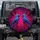 Vibrant Blue Birds Mirrored Gaze Abstract Splashes - Wildlife Lover Gift Spare Tire Cover - 1