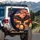 Bald Eagle American Flag Mountain Sunset - Patriotic Independence Day Gift Spare Tire Cover - 3