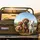 Cheerful Fluffy Dogs Rolling Hills Sky Scene - Pet Owner Outdoor Adventure Gift Spare Tire Cover - 2