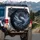 Majestic Asian Dragon Head Glowing Eyes Storm Clouds Night Sky - Dragon Lover Gift Spare Tire Cover - 3