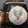 Ethereal Goddess Face Glowing Orange Eyes Golden Linear Patterns - Home Decor Gift Spare Tire Cover - 5