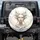 Ethereal Goddess Face Glowing Orange Eyes Golden Linear Patterns - Home Decor Gift Spare Tire Cover - 1