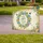 WELCOME TO OUR GARDEN Floral Wreath Hummingbirds - Inspirational Garden Decor Yard Sign - 3