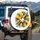 Wooden Baseball Bat Baseball Ball Energetic Paint Burst Sports Fan Gift Spare Tire Cover - 3