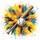 Wooden Baseball Bat Baseball Ball Energetic Paint Burst Sports Fan Gift Spare Tire Cover - 6