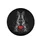 French Bulldog Silhouette Ethereal Smoke Red Heart - Dog Lover Gift Spare Tire Cover - 4