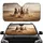 Three Powerful Galloping Horses Arid Desert Landscape - Equestrian Lover Gift Car Sunshade - 1