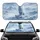 White Lion Ice Pinnacle Arctic Glacial Peaks Crystalline Ice - Wildlife Lover Gift Car Sunshade - 1