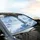White Lion Ice Pinnacle Arctic Glacial Peaks Crystalline Ice - Wildlife Lover Gift Car Sunshade - 5