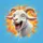 Loud Laughing Fluffy White Goat Dripping Tongue Out Horns - Playful Farm Animal Gift Spare Tire Cover - 6