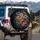 Baby Sea Turtle Teal Hibiscus Palm Dark Ocean Depths Wildlife Lover Gift Spare Tire Cover - 3