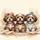 Three Fluffy Shih Tzu Puppies Floral Crown Collar Bow - Dog Lover Gift Spare Tire Cover - 6