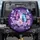 Iridescent Purple Blue Butterfly Rose Celestial Field - Fantasy Lover Gift Spare Tire Cover - 1