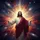 Divine Bearded Figure Golden Aura Starfield - Spiritual Journey Gift Spare Tire Cover - 6