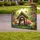 Cheerful Pug Puppy Rustic Doghouse Garden - Garden Decor Gift for Dog Lovers Yard Sign - 3