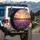 Expansive Lavender Field Sunset Sky Landscape with Rolling Hills - Travel Essentials Gift Spare Tire Cover - 3