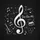 Treble Clef Musical Notes Scientific Symbols - Music & Science Lover Gift for Students Spare Tire Cover - 6